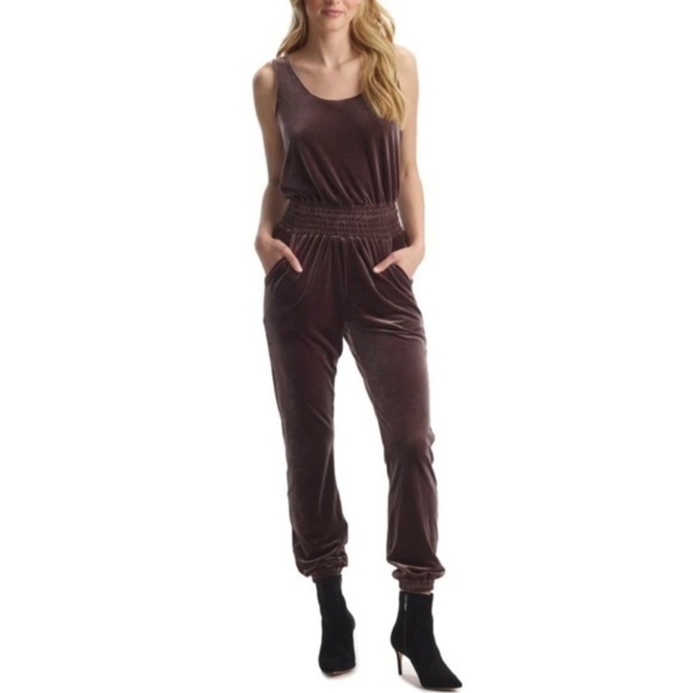 Commando Velvet Jumpsuit Brown Pantsuit Greige S New without Tags